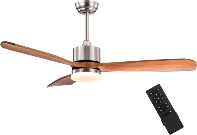 ARLIME 52 Inch Ceiling Fan with LED Light and Remote Control, Indoor Ceiling Fan for Living Room Bedroom