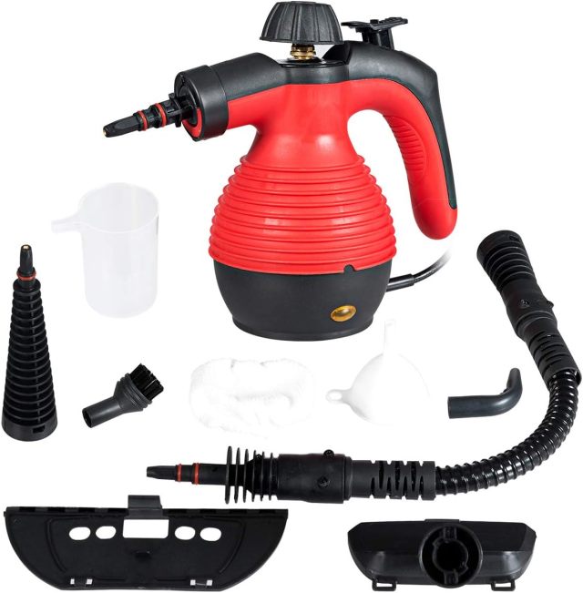 ARLIME Handheld Pressurized Steam Cleaner, Multi-Purpose Steamer, Steam Iron, 1050W, W/Attachments