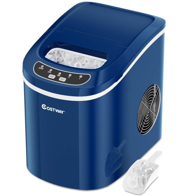 Countertop Ice Maker, 26LBS/24H Portable and Compact Ice Maker Machine, Ice Cubes Ready in 6 Mins