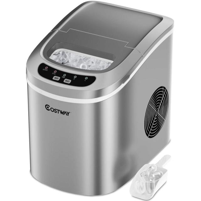 Countertop Ice Maker, 26LBS/24H Portable and Compact Ice Maker Machine, Ice Cubes Ready in 6 Mins