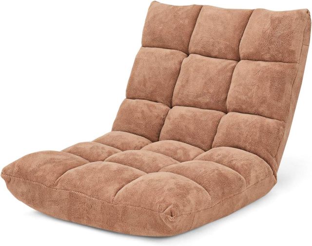 ARLIME 14-Position Floor Sofa, Folding Gaming Sofa Chair, Angle Adjustable Sleeper Bed, Couch Recliner