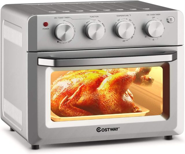 ARLIME Toaster Oven Countertop, 7-in-1 Convection Oven with Air Fry, Bake, Broil, Toast, Dehydrate, Pizza, Warm Function
