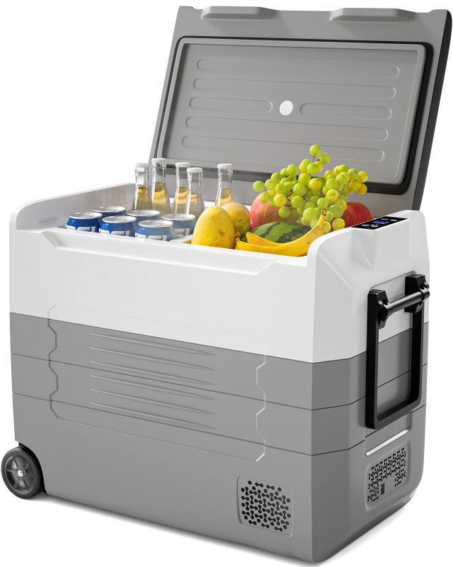 ARLIME 12 Volt Car Refrigerator, 58 Quart (55L) Electric Cooler and Freezer(-4℉~68℉)