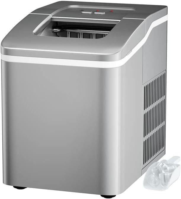 ARLIME Portable Ice Maker Machine for Countertop, Bullet Ice Cubes Ready in 8 Mins, 26LBS/24H