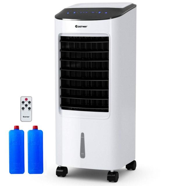 ARLIME Evaporative Air Cooler with LED Display, Remote Control, 7.5-Hour Timing Function