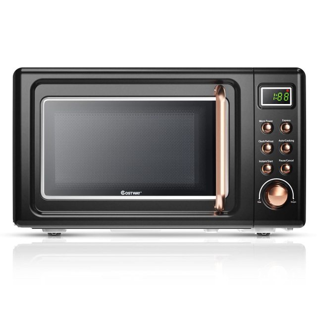 ARLIME 0.7Cu.ft 700W Countertop Microwave with 5 Micro Power Defrost & Auto Cooking Function, LED Display