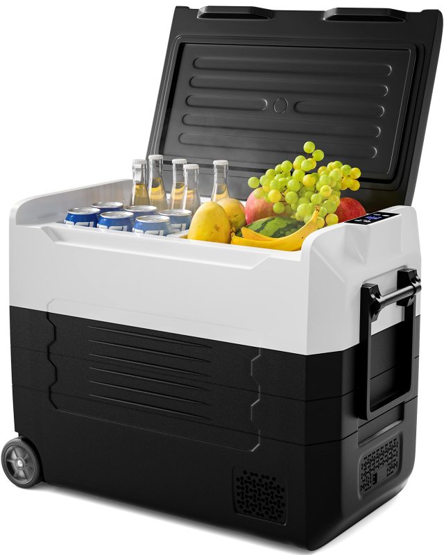 ARLIME 12 Volt Car Refrigerator, 58 Quart (55L) Electric Cooler and Freezer(-4℉~68℉)