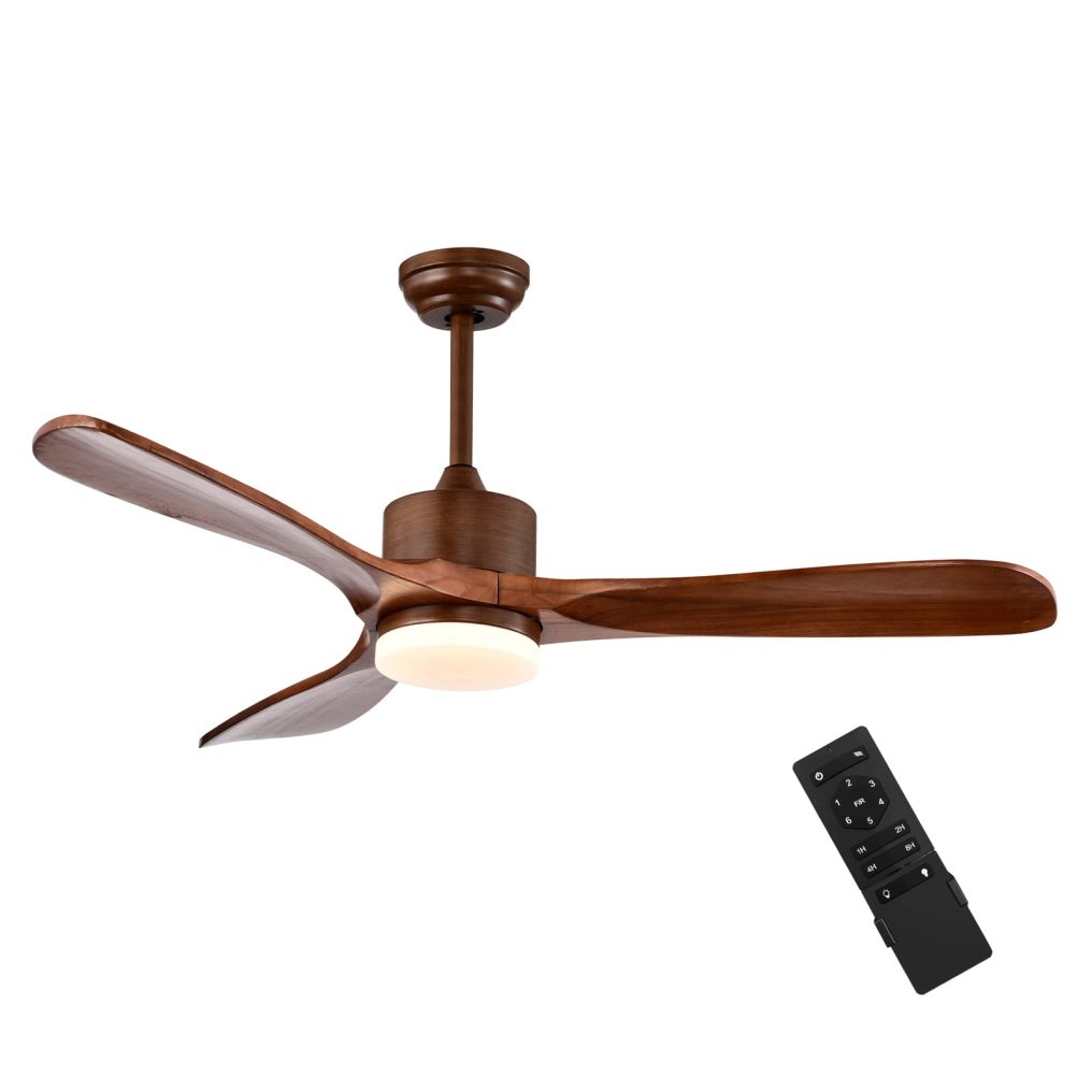 ARLIME 52 Inch Ceiling Fan with LED Light and Remote Control, Indoor Ceiling Fan for Living Room Bedroom