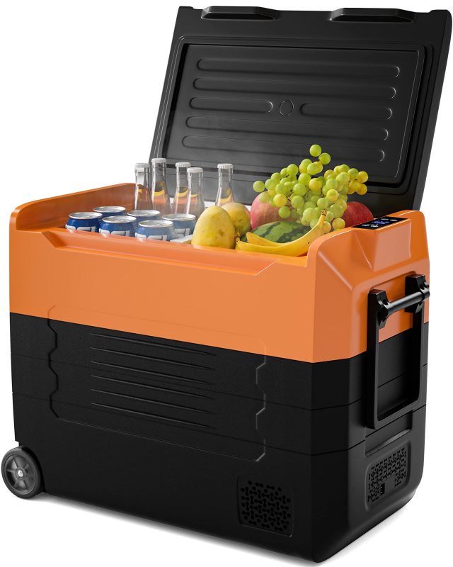 ARLIME 12 Volt Car Refrigerator, 58 Quart (55L) Electric Cooler and Freezer(-4℉~68℉)