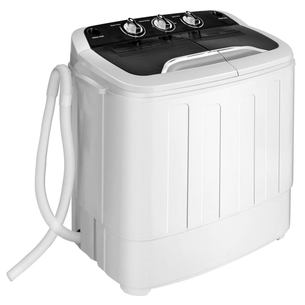 ARLIME Portable Washing Machine, Twin Tub 13Lbs Capacity Washer 8Lbs and Spinner 5Lbs with Control Knobs