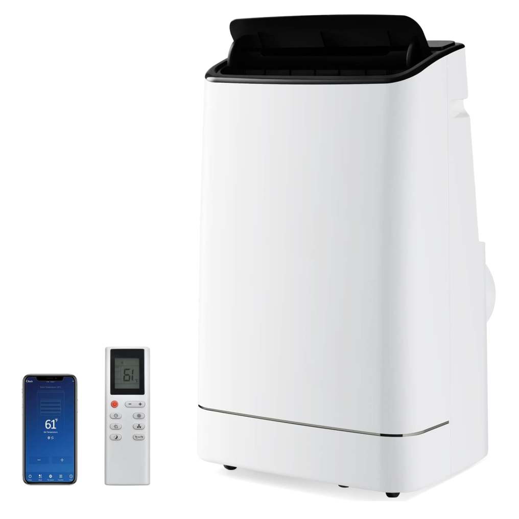 ARLIME Smart Portable Air Conditioner & Heater Combo, 15000 BTUs Stand up AC Unit with Heat, Dehumidifier