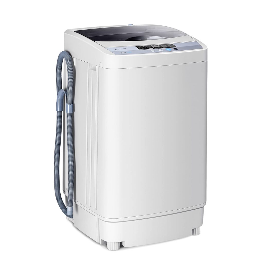 ARLIME Washing Machine Portable Compact 9.92lbs Capacity Full-Automatic W/Drain Pump