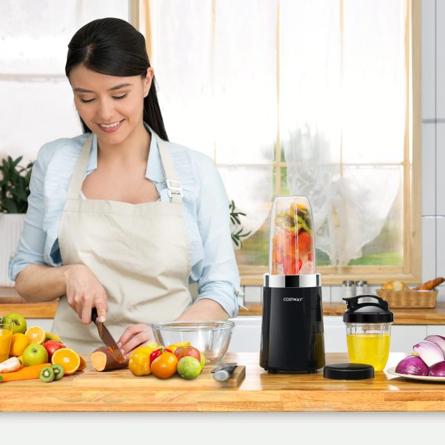 ARLIME Nutri Blender, 1000 Watt Base for Juices, Shakes & Smoothies Personal Blender, Black