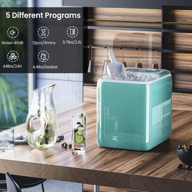 ARLIME Portable Ice Maker Countertop with Ice Scoop and Basket