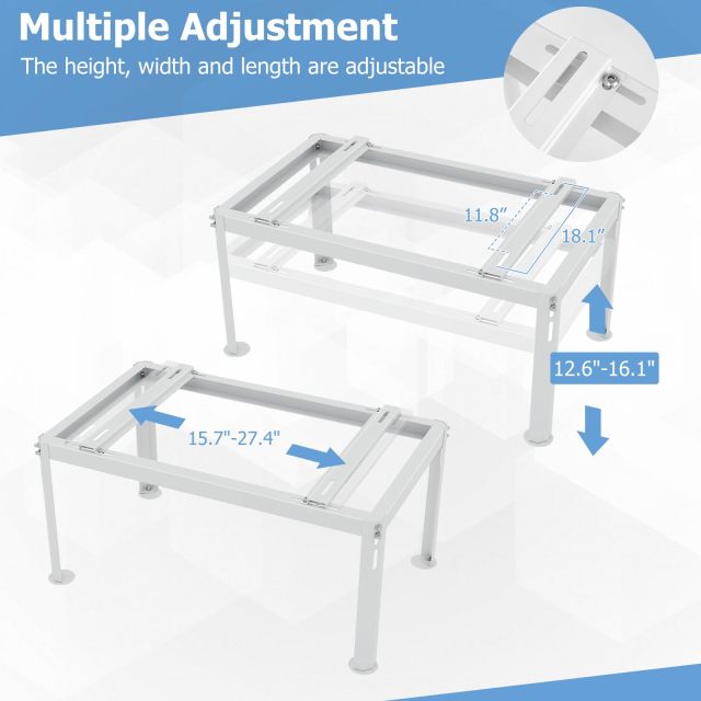 ARLIME Mini Split Stand, Outdoor AC Unit Bracket with Adjustable Height