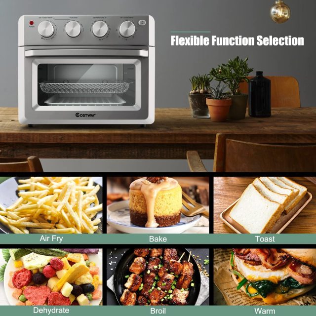 ARLIME 1550W Air Fryer Toaster Oven Combo 19Qt, 7-in-1 Convection Hot Air Fryer Oven