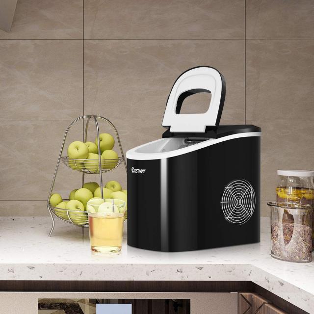 Countertop Ice Maker, 26LBS/24H Portable and Compact Ice Maker Machine, Ice Cubes Ready in 6 Mins