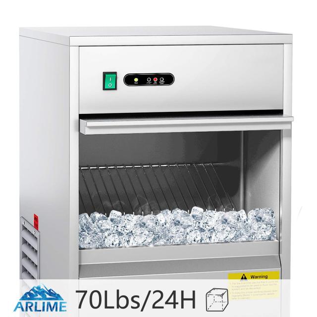 ARLIME Commercial Ice Maker Machine for Restaurants, Bars, Homes and Offices