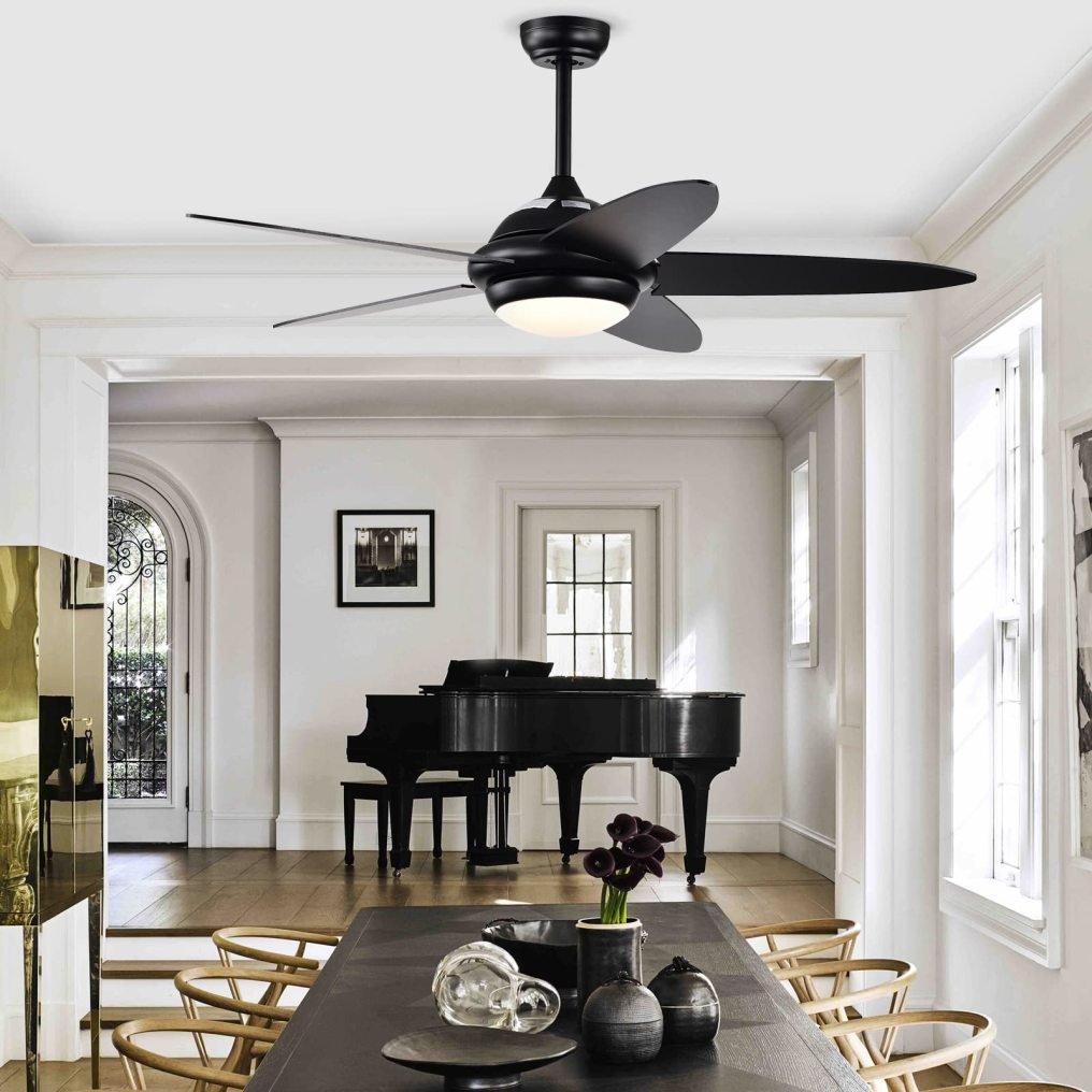 ARLIME 52 Inch Ceiling Fan with Lights, Indoor Modern LED Ceiling Fan, Remote Control