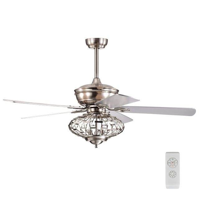 ARLIME 52Inch Ceiling Fan Light, Ceiling Fan with Light and Remote Control, Reversible Fan Blades
