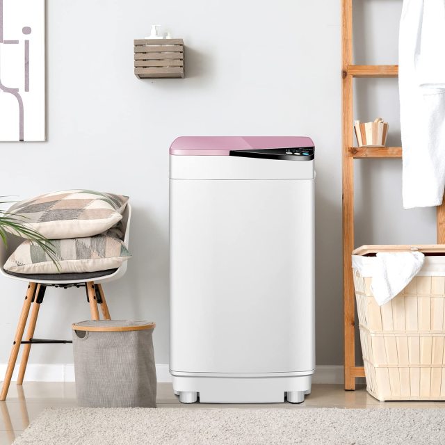 Portable Washing Machine, ARLIME Compact Mini Full-Automatic Laundry 2-In -1 Washer & Spin Dryer 7.7lbs Capacity