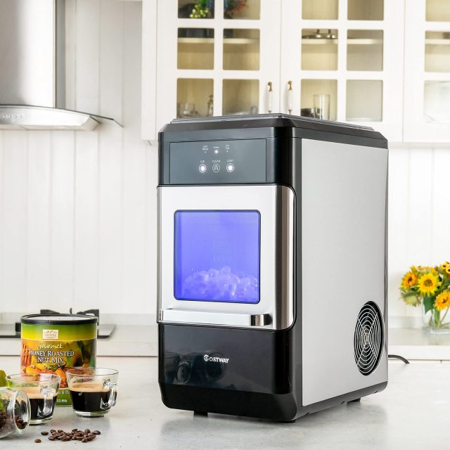 ARLIME Portable Nugget Ice Maker Machine for Countertop, 44lbs/24H Sonic Ice Maker