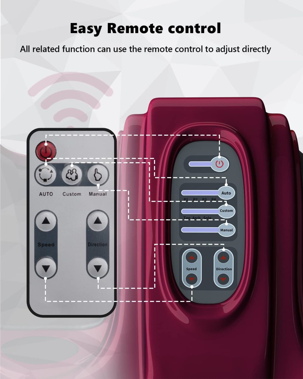ARLIME Shiatsu Foot Massager with Remote and 4 Massage Modes