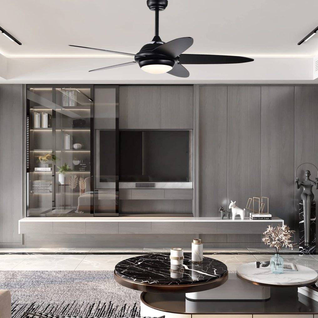 ARLIME 52 Inch Ceiling Fan with Lights, Indoor Modern LED Ceiling Fan, Remote Control