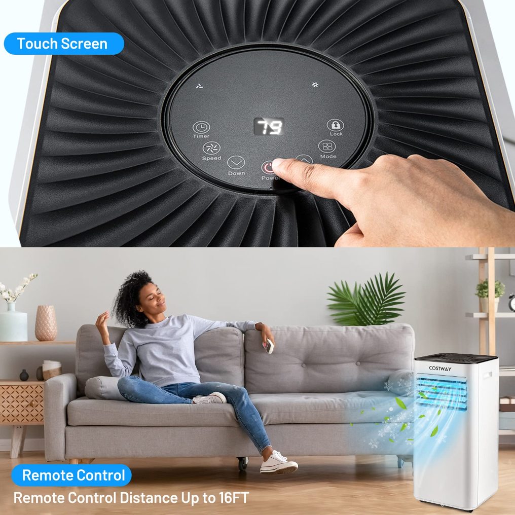 ARLIME Portable Air Conditioner 10000BTU( SACC 7000 BTU ), Evaporative Air Cooler, Dehumidifier, Cooling for Room Spaces up to 350 Sq.Ft