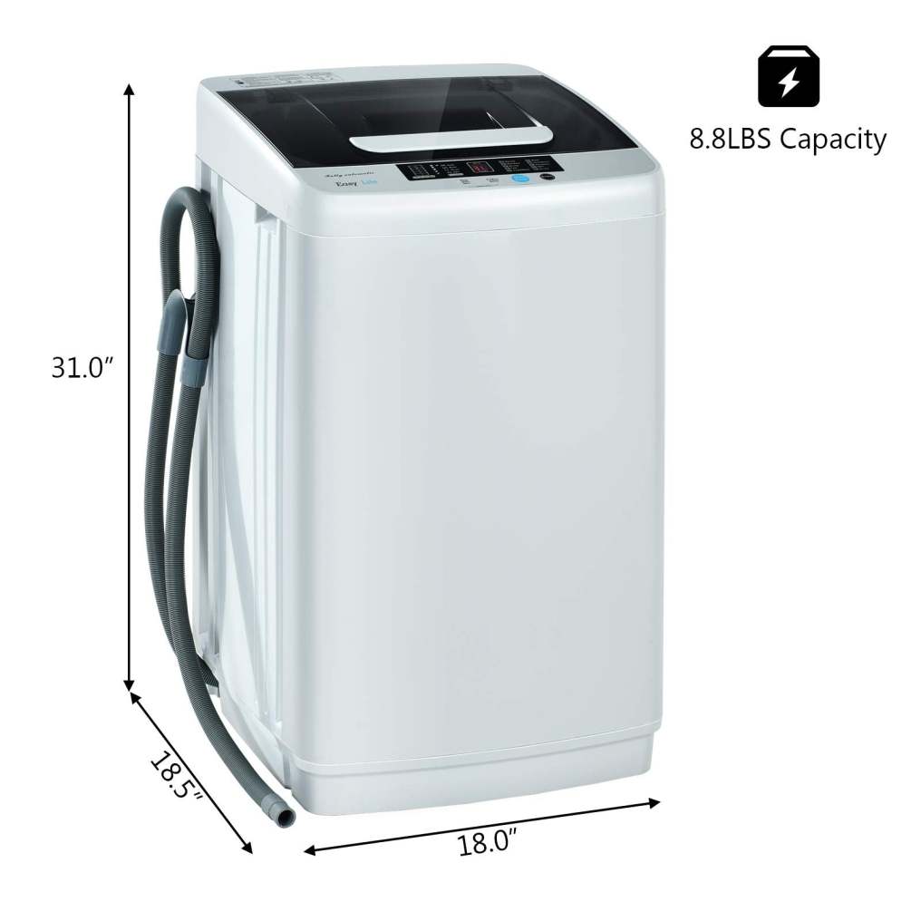 ARLIME Portable Washing Machine, 2-in-1 Laundry Washer and Spin Combo with 10 Programs, 8.8lbs Capacity