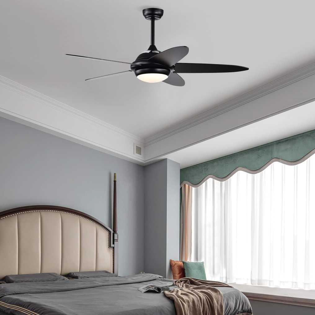 ARLIME 52 Inch Ceiling Fan with Lights, Indoor Modern LED Ceiling Fan, Remote Control