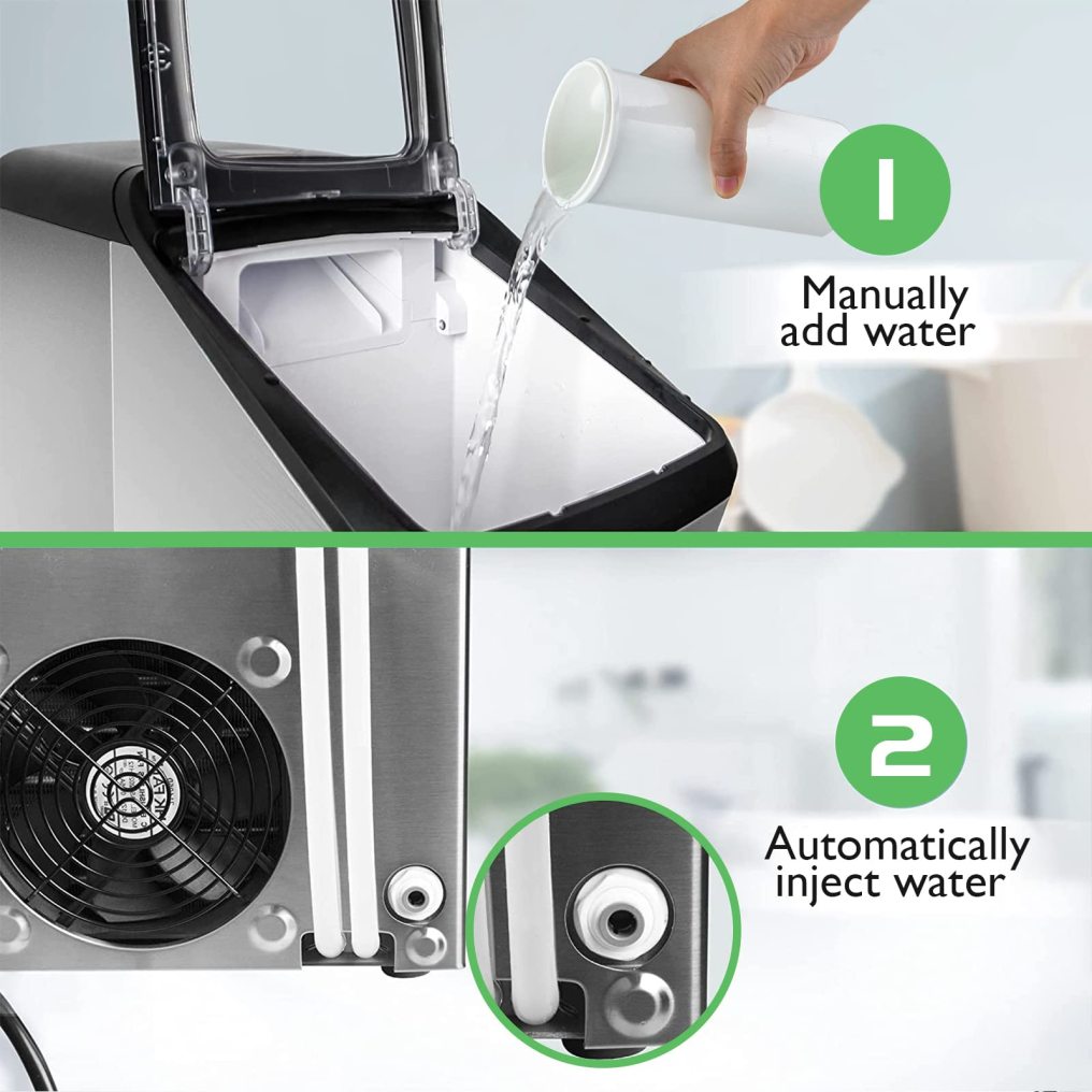 Nugget Ice Maker Machine Countertop 29Lbs/24H, ARLIME Sonic Ice Maker