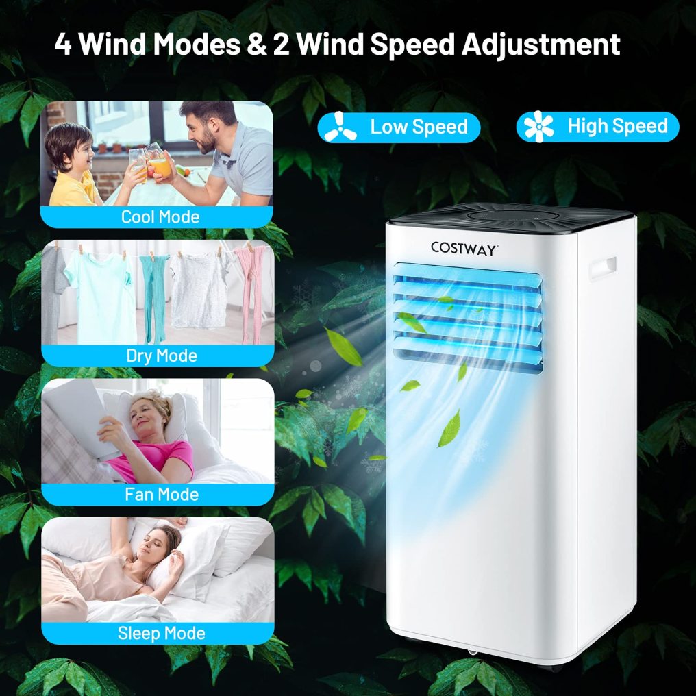 ARLIME Portable Air Conditioner 10000BTU( SACC 7000 BTU ), Evaporative Air Cooler, Dehumidifier, Cooling for Room Spaces up to 350 Sq.Ft