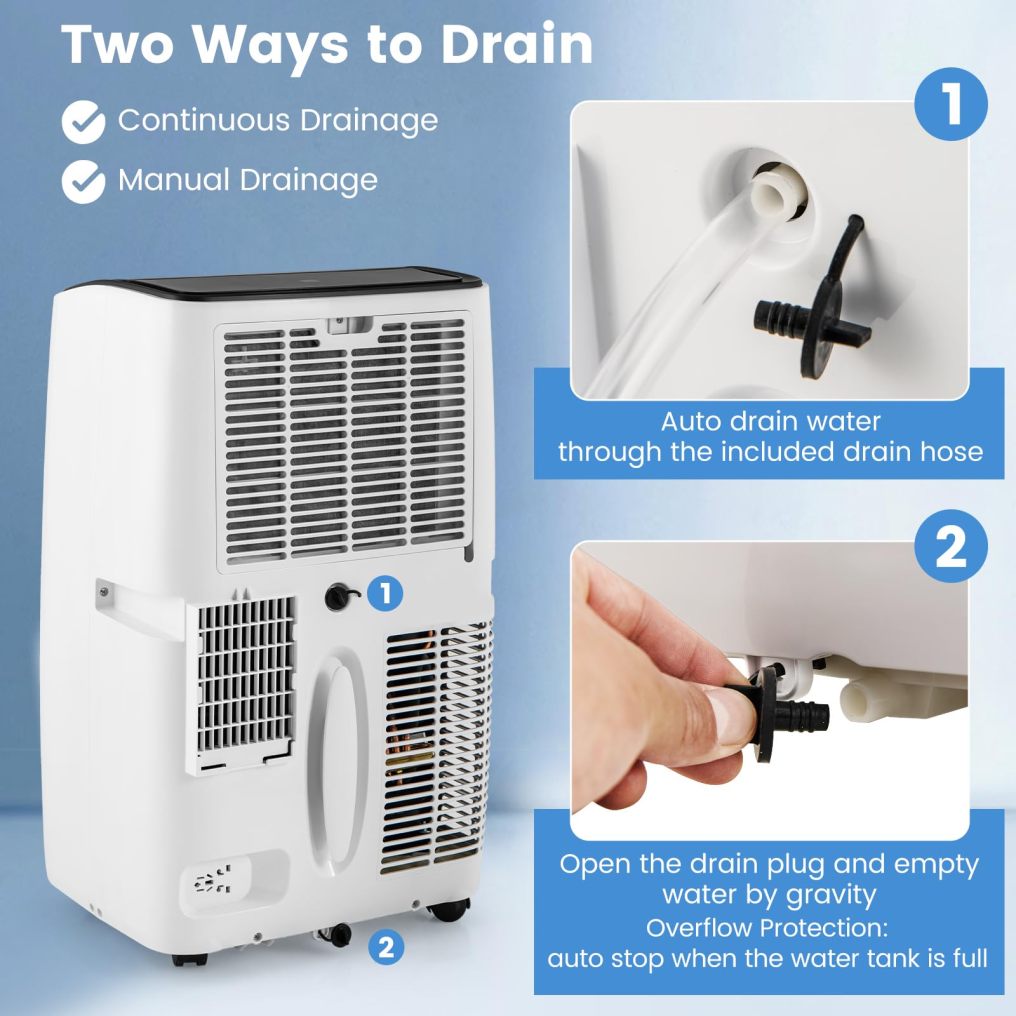 ARLIME 4-in-1 Portable Air Conditioner, Smart WiFi AC Unit w/Fan