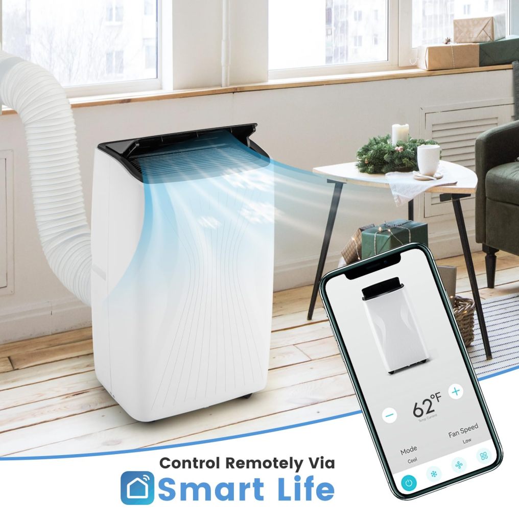 ARLIME 4-in-1 Portable Air Conditioner, Smart WiFi AC Unit w/Fan