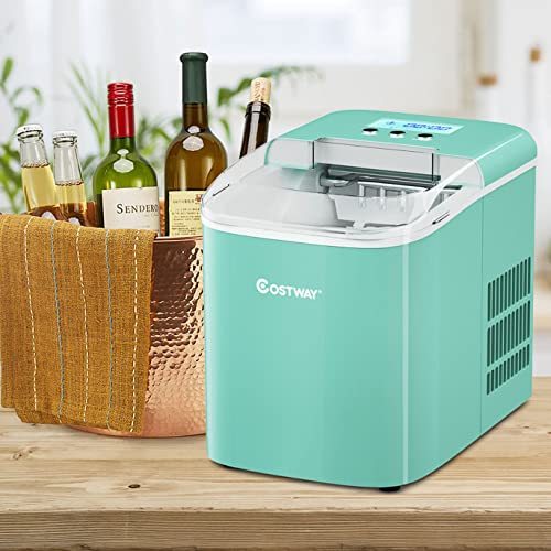 ARLIME Portable Ice Maker Machine, 26Lbs/24H Self-Cleaning, 9 Ice Cubes S/L