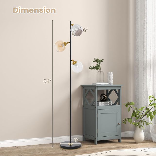 ARLIME Modern Mid-Century Floor Lamp, 64" Tall Floor Lamp