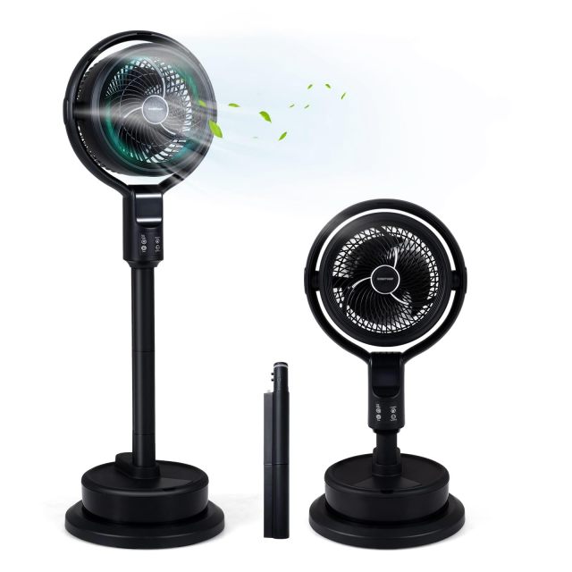 Arlime Misting Pedestal Fan Air Circulator 90° Auto Oscillation 26"-39" Adjustable Height