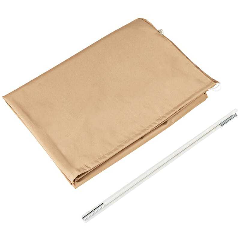11FT Waterproof Offset Cantilever Umbrella Cover, Outdoor Patio  Parasol Cover with Fiberglass Rod & Zipper