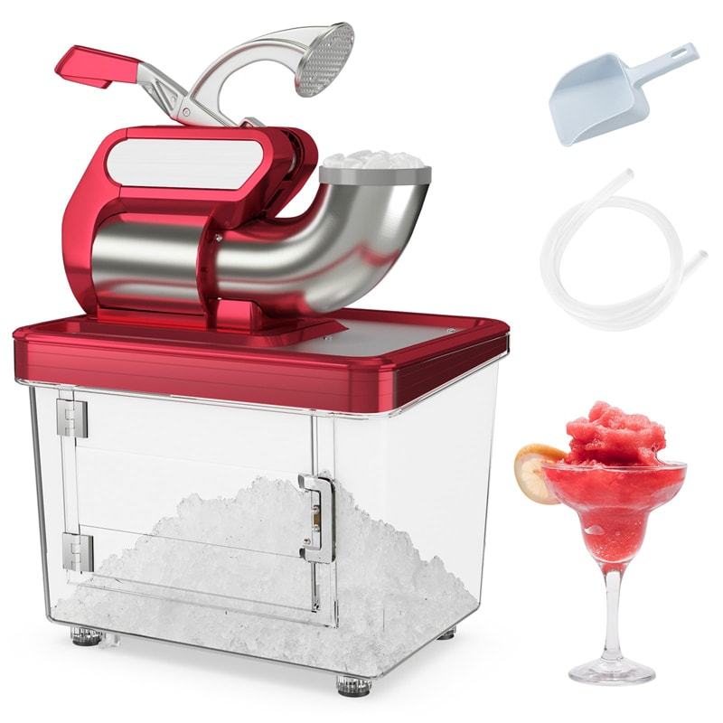 660LBS/H Commercial Snow Cone Machine, 300W ETL-Approved 120V Electric Ice Shaver with Stainless Steel Dual Blades for Home, Restaurants, Bars