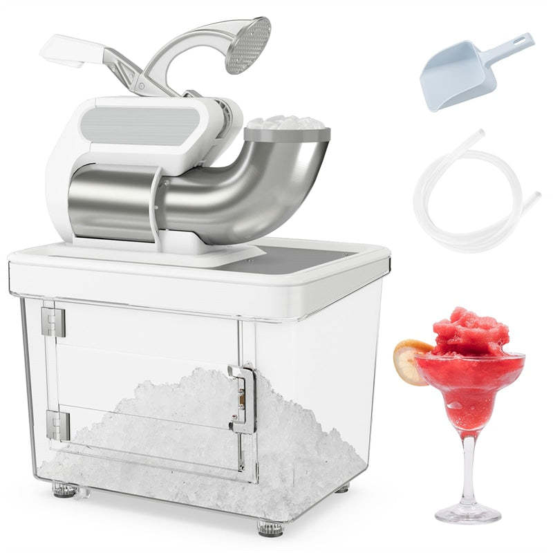 660LBS/H Commercial Snow Cone Machine, 300W ETL-Approved 120V Electric Ice Shaver with Stainless Steel Dual Blades for Home, Restaurants, Bars