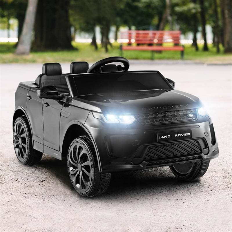 12V Kids Ride On Car, Licensed Land Rover Electric Vehicle with Remote Control, LED Lights, Lockable Doors, Speed Switch Sound & Music