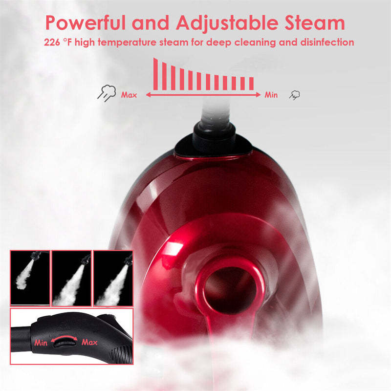2000W Multipurpose Steam Cleaner Heavy Duty Steam Mop with 19 Accessories & 1.5L Water Tank
