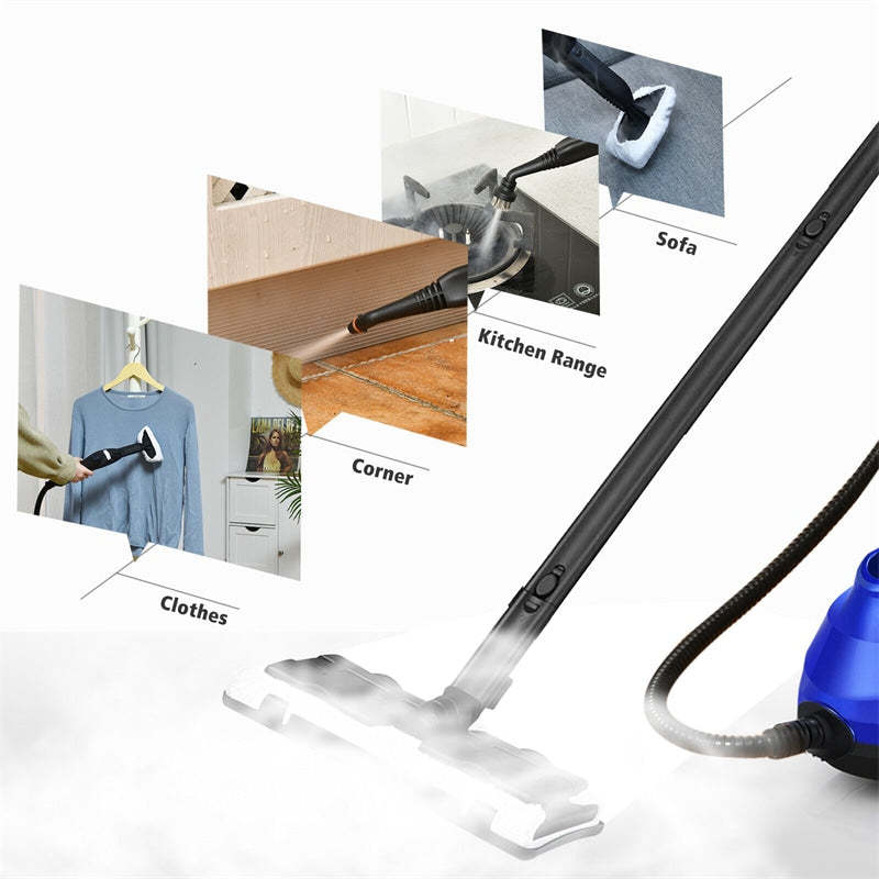 2000W Multipurpose Steam Cleaner Heavy Duty Steam Mop with 19 Accessories & 1.5L Water Tank