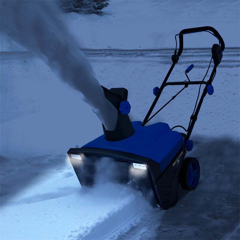 20" Walk-behind Snow Blower, 120V 15Amp Electric Snow Thrower with Folding Handle & 180° Rotating Chute, Corded Snow Sweeper for Driveway Yard