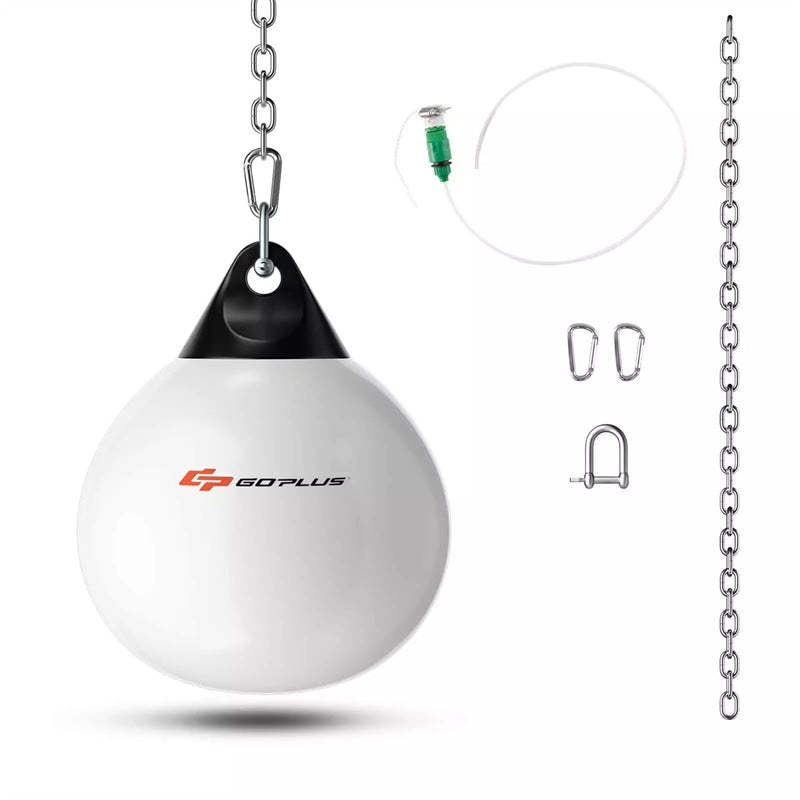 21" Water Aqua Punching Bag, 180LBS Heavy Bag with Adjustable Metal Chain & Water Injection Hose, Boxing Training Bag for Adults Fitness, MMA
