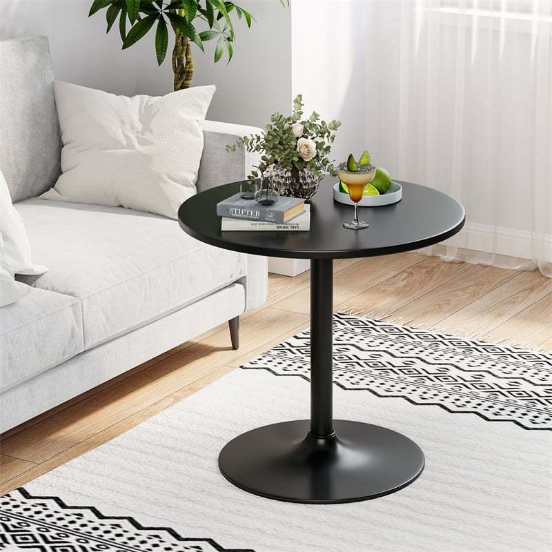 2PCS 2-in-1 Bar Table with Detachable Pole, Metal Base, Convertible 40"/22" Height, Cocktail Table, Round Pub Table for Living Room, Restaurant
