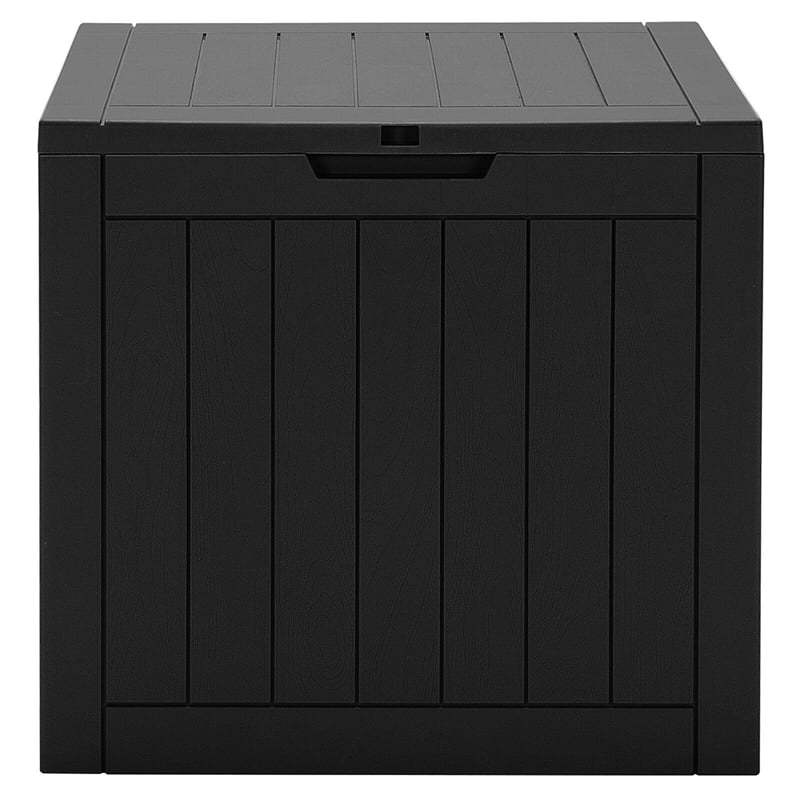 30 Gallon Deck Box Patio Storage Container Seating Outdoor Storage Cabinet with Lockable Lid for Garden Furniture Cushions