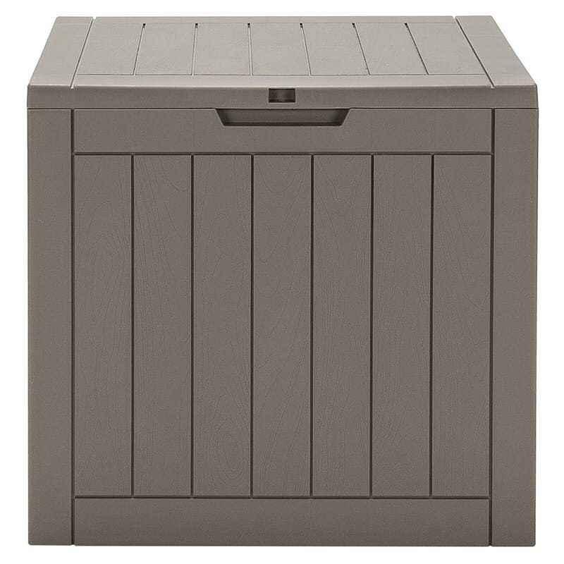 30 Gallon Deck Box Patio Storage Container Seating Outdoor Storage Cabinet with Lockable Lid for Garden Furniture Cushions