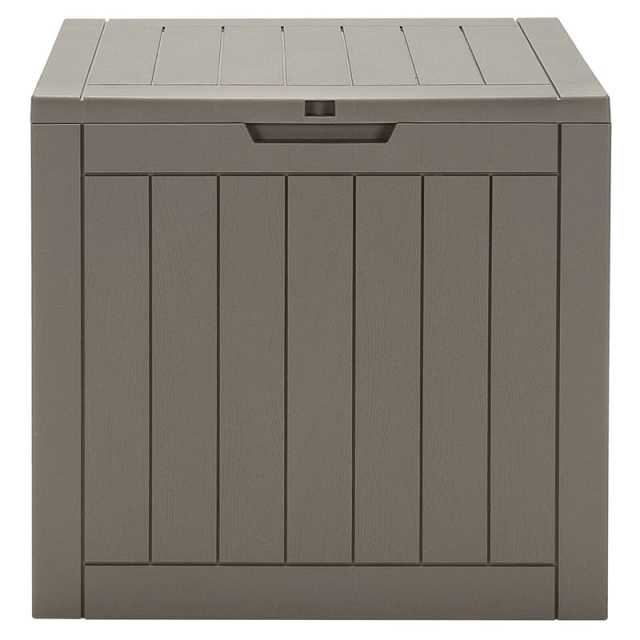 30 Gallon Deck Box Patio Storage Container Seating Outdoor Storage Cabinet with Lockable Lid for Garden Furniture Cushions